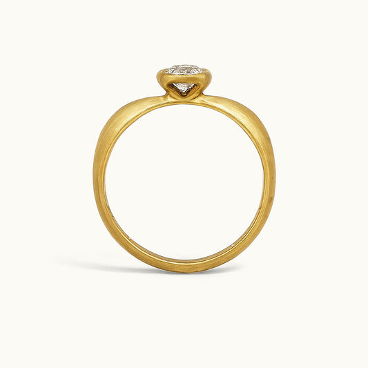 Solitário N1 - Ouro 18k e Diamante