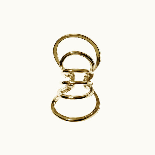 Earcuff 6C - Banho de Ouro 18k