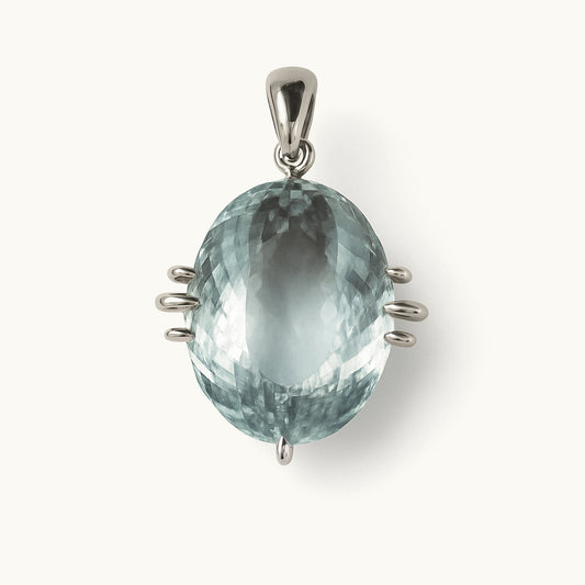 Colar Ímpar 001 - Prata 925 + Água marinha