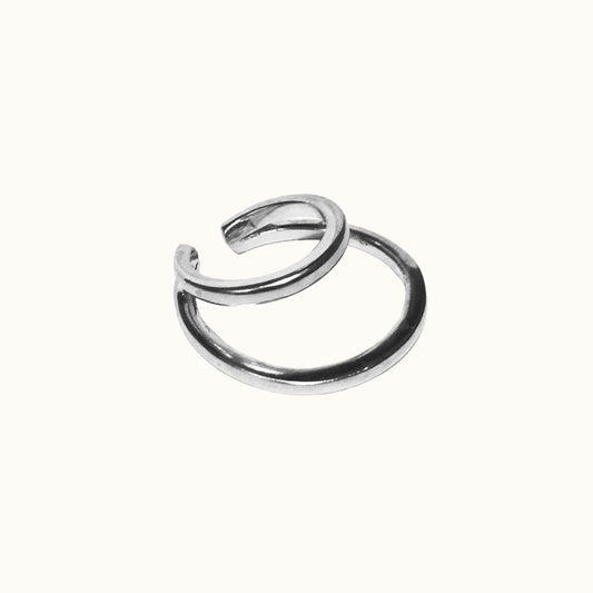 Earcuff 2C - Banho de Platina