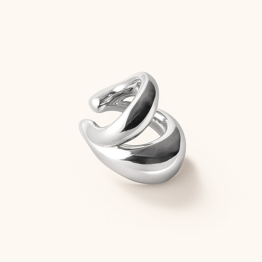 Earcuff Vuoto - Banho de Platina