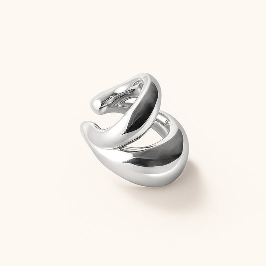 Earcuff Vuoto - Banho de Platina