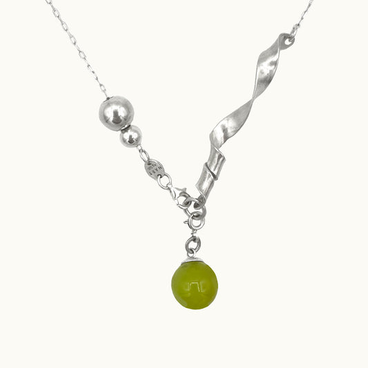 Colar Spell - Prata 925 e Jade