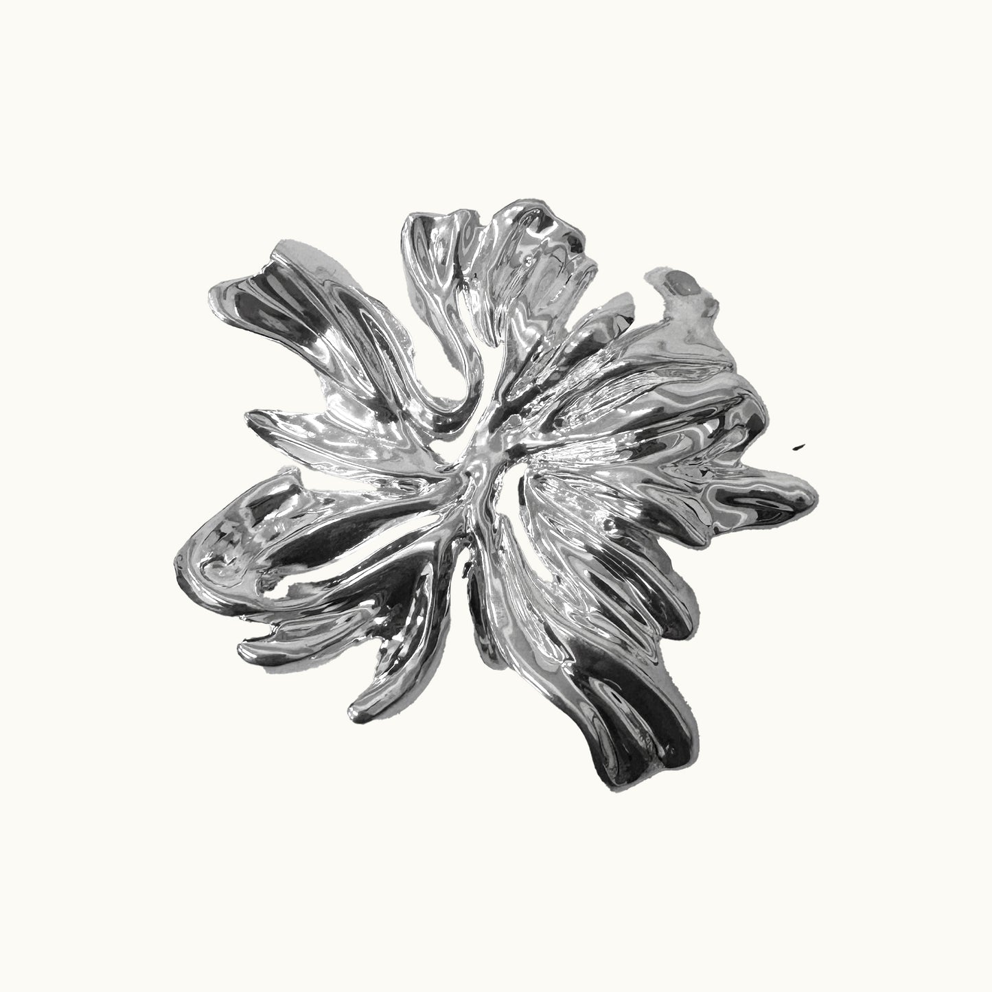 Broche Fiore - Banho de Platina