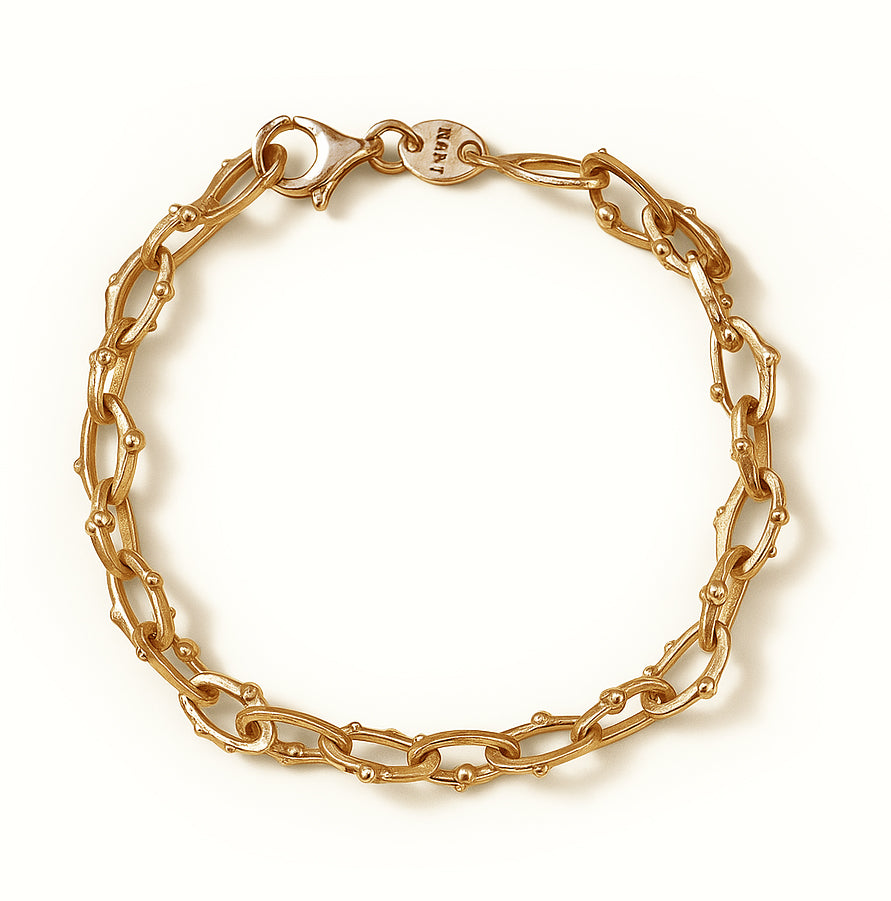 Pulseira Bolhas - Banho de Ouro 18k