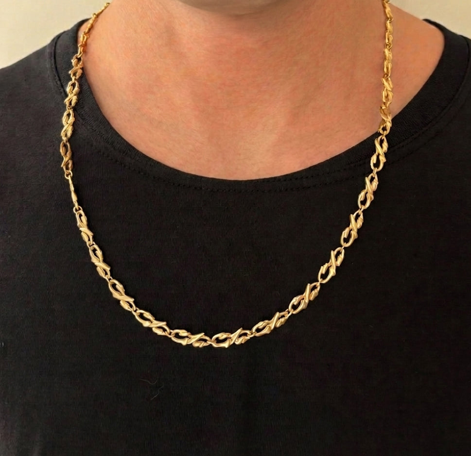 Colar 2000 -  Banho de Ouro 18k
