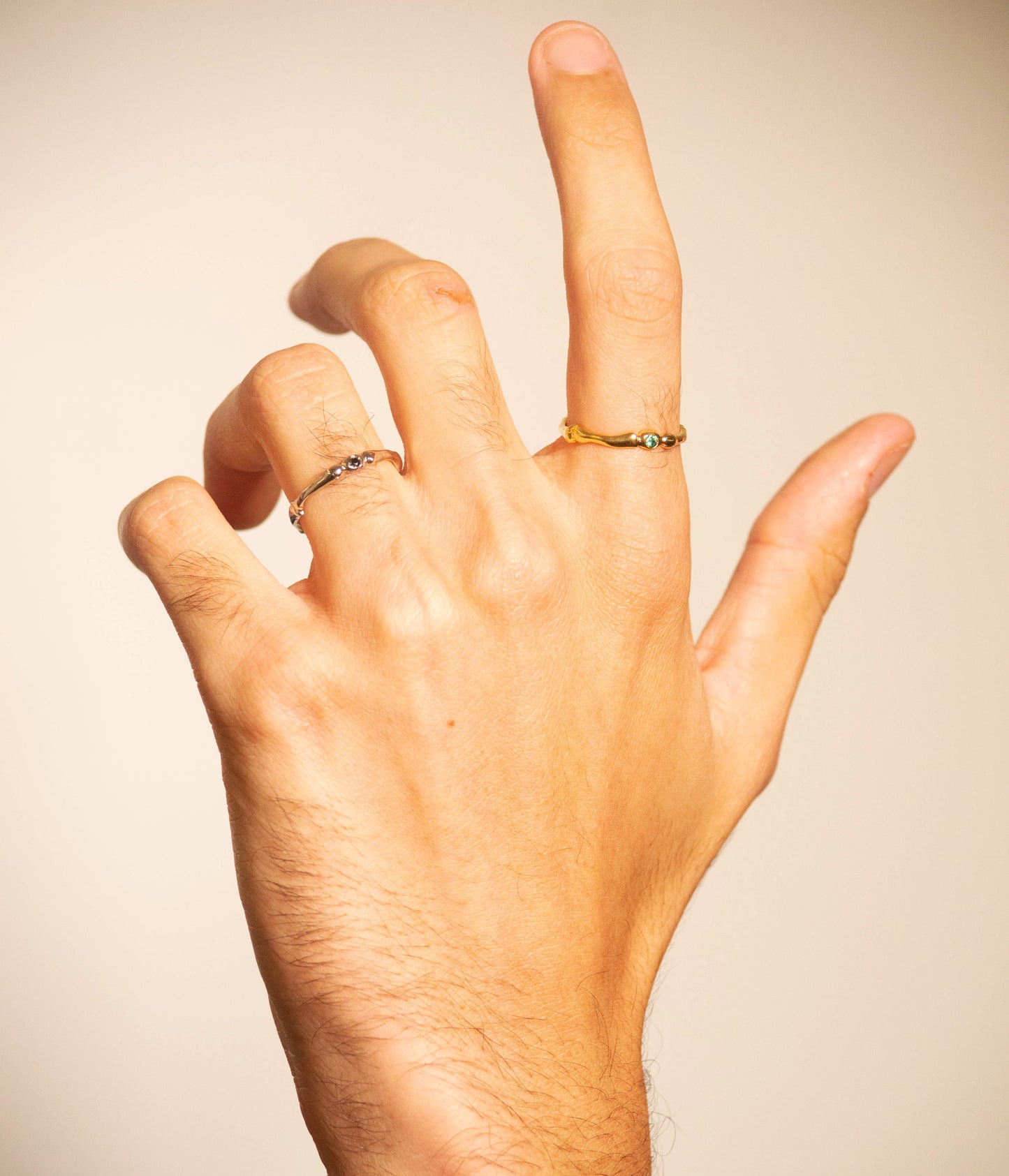 Anel Menento mini - Prata 925 e diamante CVD